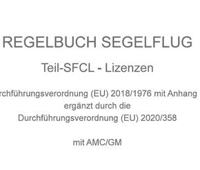 Regelbuch Segelflug: Teil-SFCL